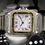 Thumbnail: 1980s 29mm Unisex Cartier Santos Galbee Ref 2961 Two tone Stainless & 18k
