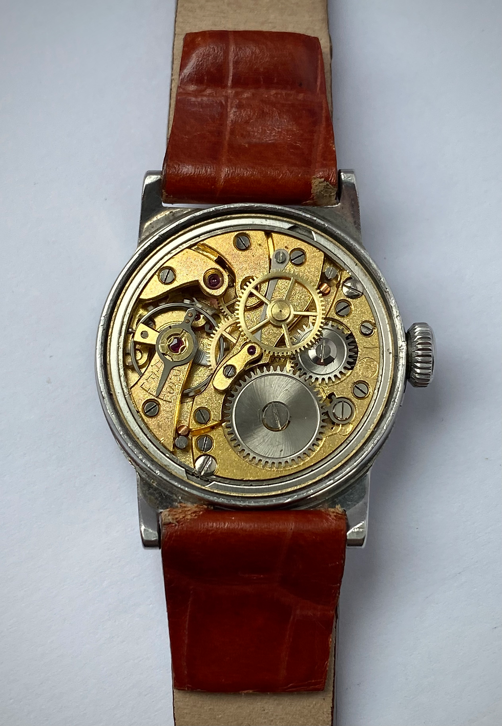 Thumbnail: 1940s West End Watch Co Sowar Prima Borgel case, sweep seconds incabloc serviced