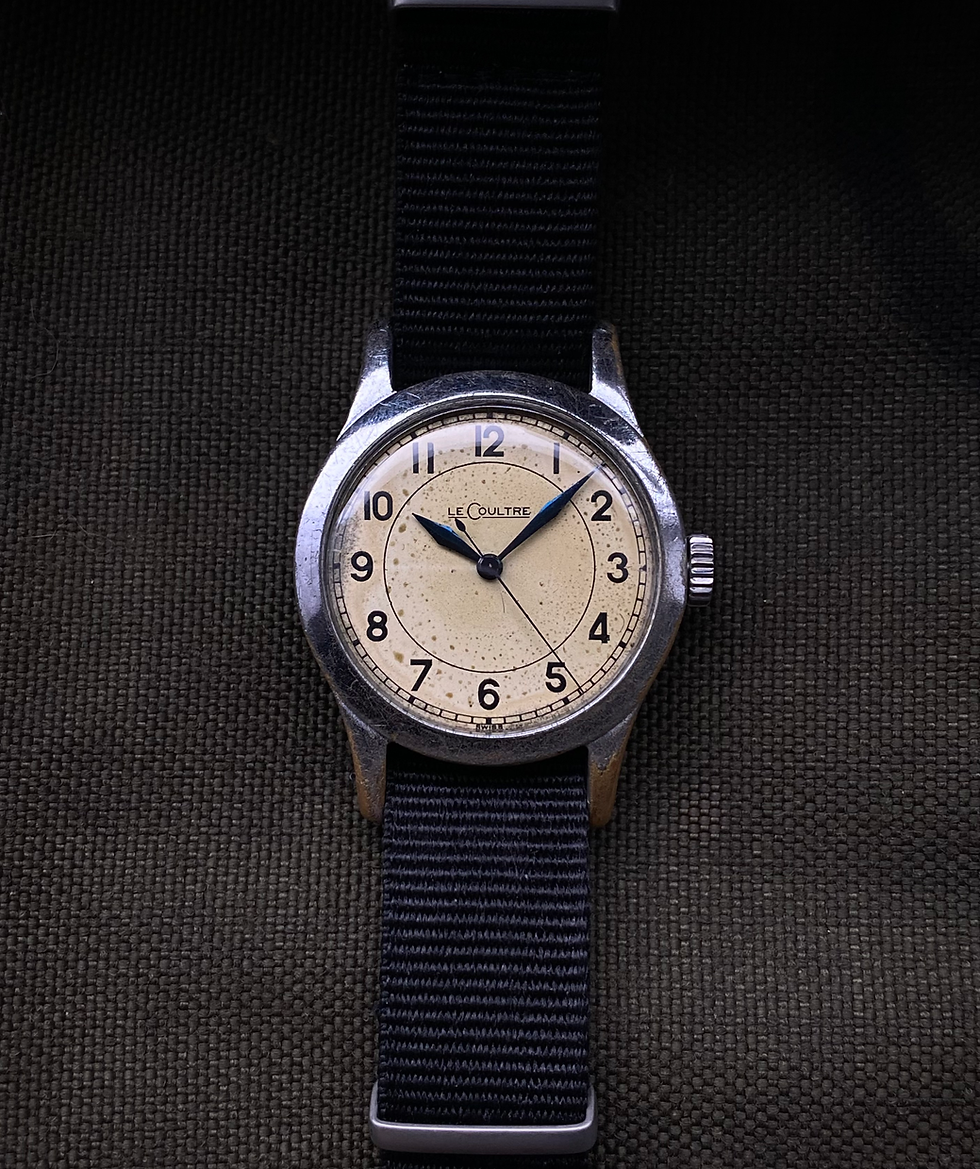 Thumbnail: 1940s WW2 RAF Issue LeCoultre 6B/159 Pilot Navigators watch cal 470 chrome brass