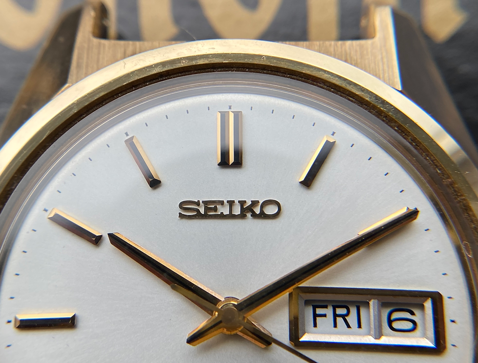 Thumbnail: NEW OLD STOCK 1967 Grand Seiko stainless steel gold capped ref 6141-8000 boxed
