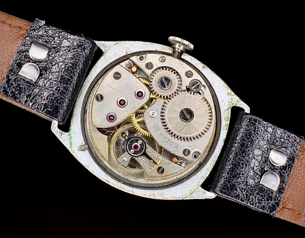 Thumbnail: 1930s early Tudor cushion case watch, Rolex S.A. case, Tudor cal 59 movement