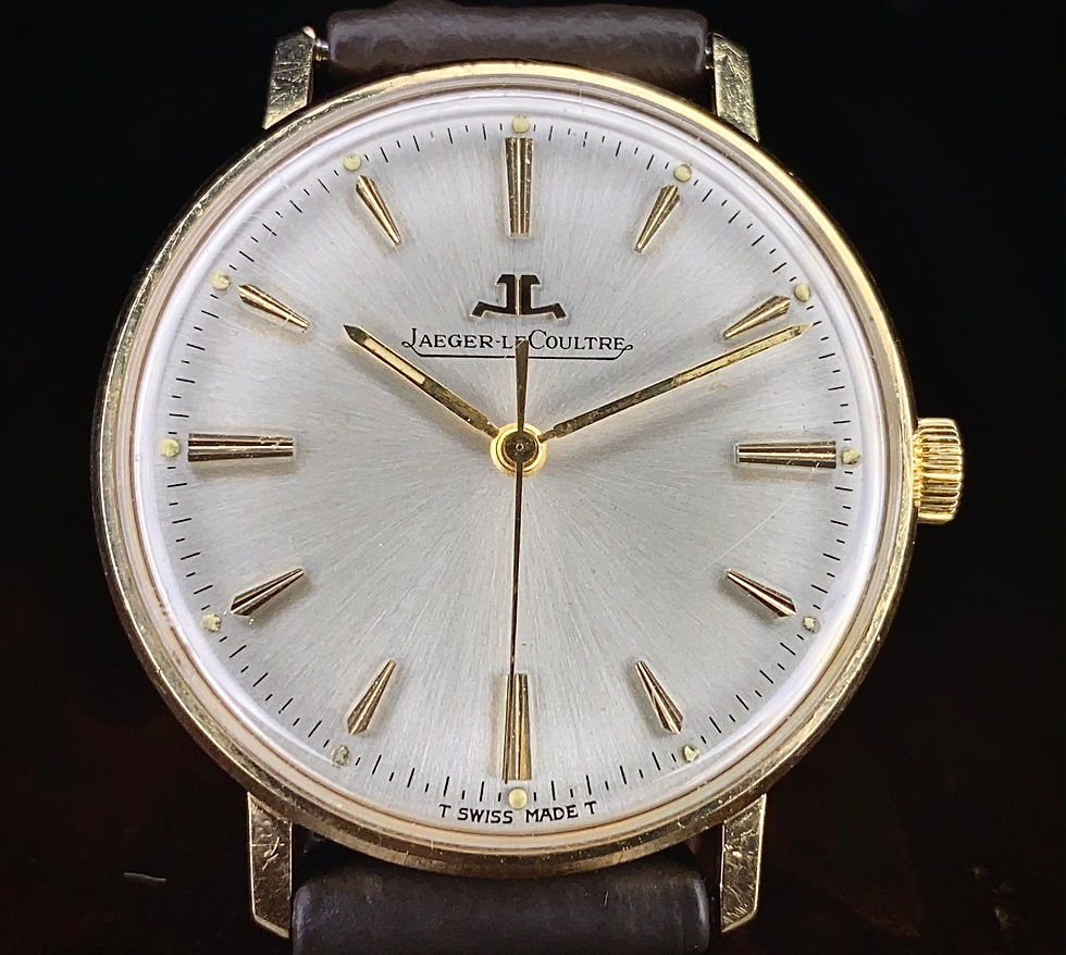 Thumbnail: 1960s 18ct gold Jaeger Lecoultre slim dress watch, 33mm K885 movement