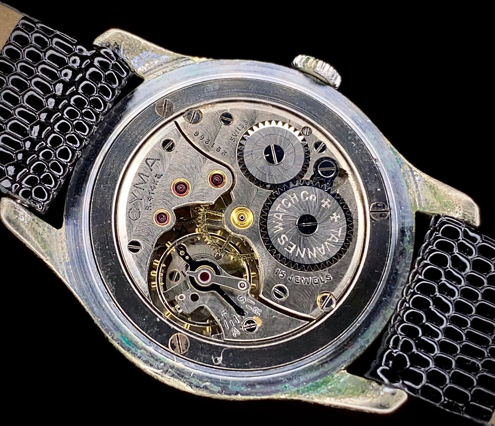 Thumbnail: 1950s Cyma Triplex tropicalised military dial watch 1.8370 Cyma 414Ka serviced
