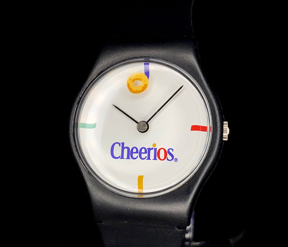 Thumbnail: 1995 Cheerios Promotional Quartz watch, Floating Seconds Cheerio