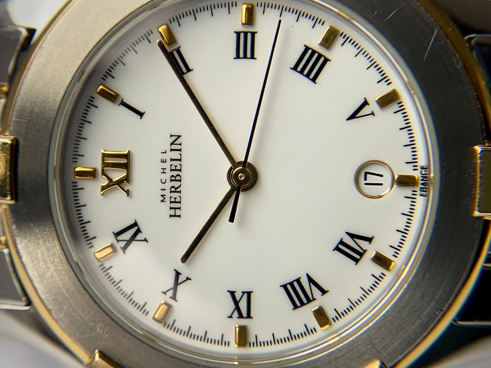 Thumbnail: 2018 Michel Herbelin Watch ref 12442.B ETA 955.412 Sapphire crystal