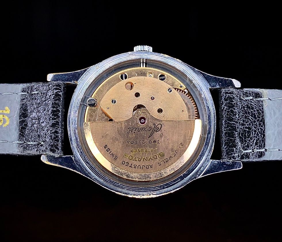 Thumbnail: 1950s Accurist Automatique Bidynator, Salmon dial dress watch Felsa 690 Serviced