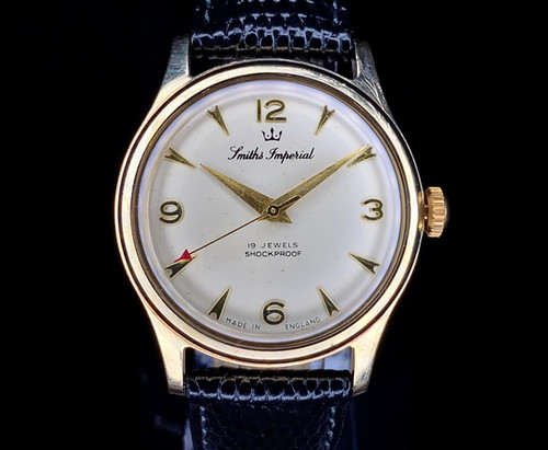 1960s Smiths Imperial English Made 9ct gold watch 19 jewels