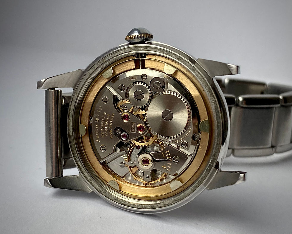 Thumbnail: 1950s Zodiac Glorious ref 772, cross hair dial claw markers Zodiac 1094 serviced