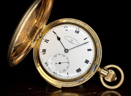 1900s Quarter Repeater Thomas Russell Son Gold Plated Full