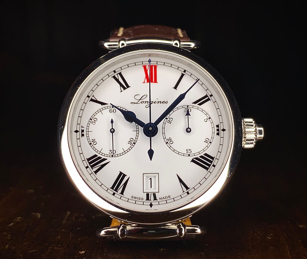 180th Anniversary Longines Heritage single pusher Chronograph 2.776.4.21.3 - B&P