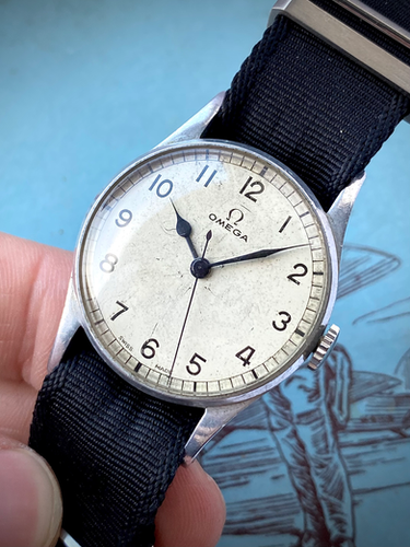 1944 Omega 6B/159 ref 2292 WW2 RAF Issue Pilot Watch all original