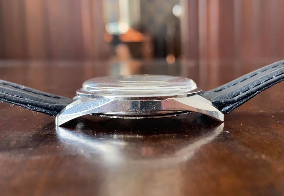 Thumbnail: 1959 Zenith dress watch, stainless 36mm case, cal. 126-6 movement, Arabic 9,12,3