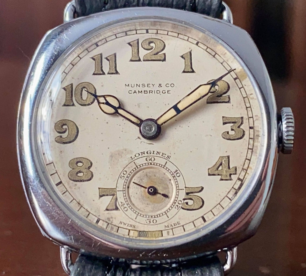 Thumbnail: 1930s Longines watch retailed by Munsey & Co Cambridge, cal.12.68z Serviced