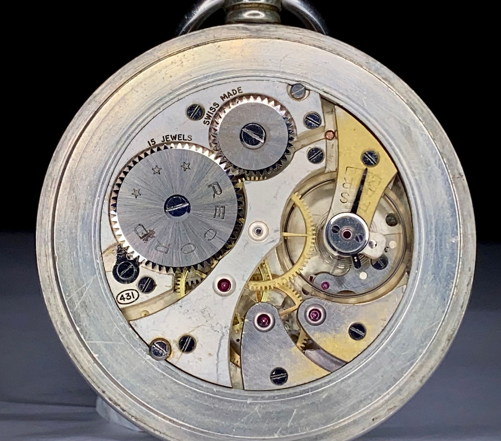 Thumbnail: 1940s Record pocket watch British Rail Midlands Issue BR (M) Record 431