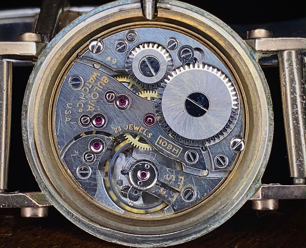 Thumbnail: 1949 10k RGF Bulova His Excellency AA Factory Special Tenpin bowling dial, 10 BH