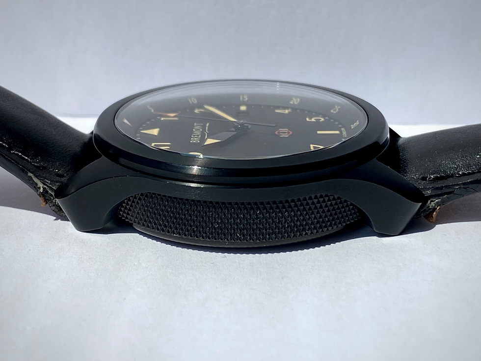 Thumbnail: 2020 Bremont U-2/51 Jet DLC coated 42mm case, exhibition back, Chronometer