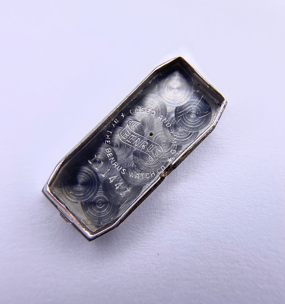 Thumbnail: 1950s Benrus 14K white gold and diamond cocktail watch Benrus P401 FHF 59-21