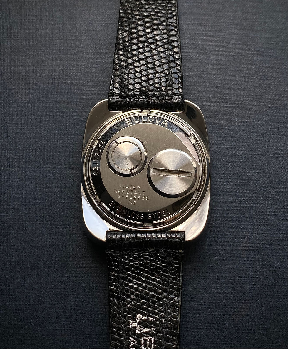 Thumbnail: 1973 Bulova Accutron Spaceview TV case watch ref 7387 cal 2141 Tuning fork