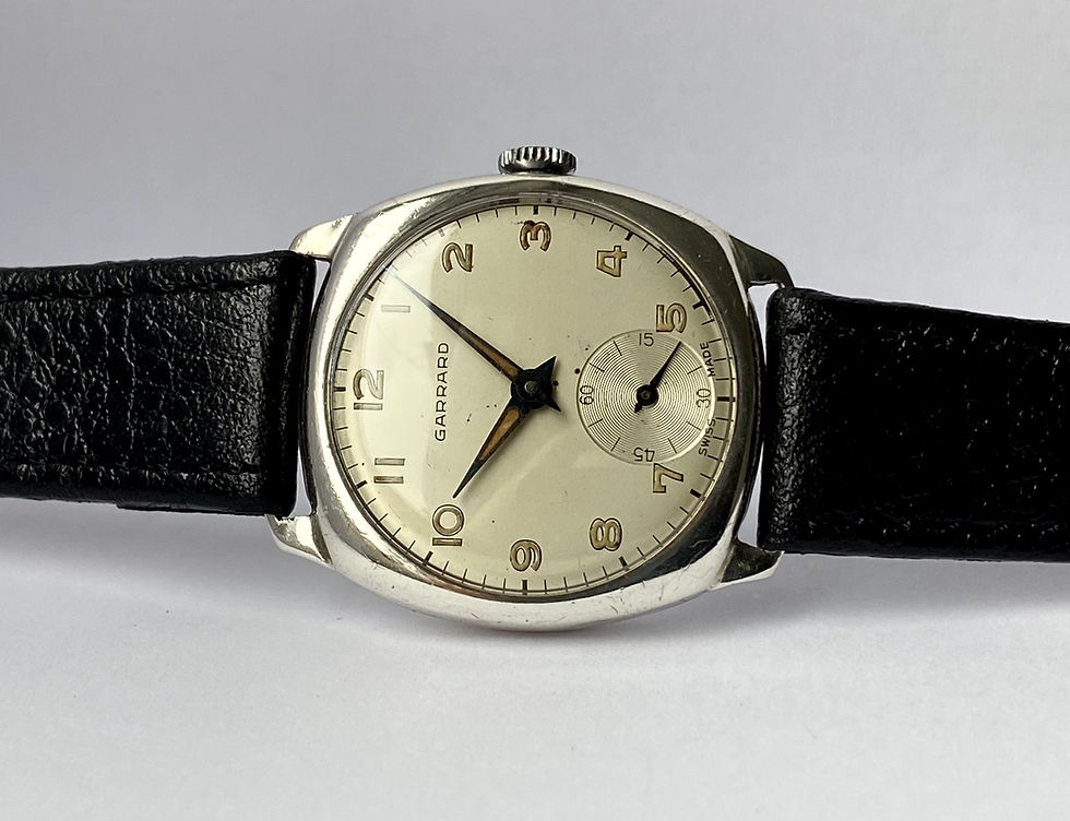 Thumbnail: 1954 Garrard Silver cushion case watch Imperial Chemical Industries LTD ETA 1120