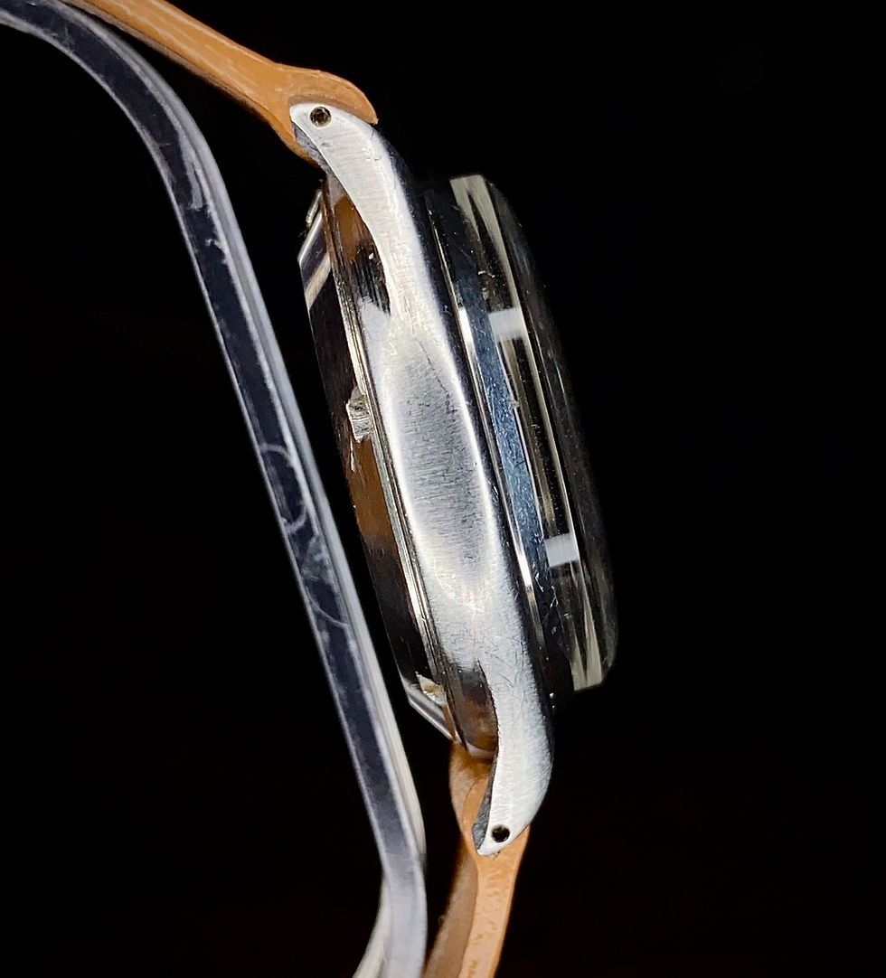 Thumbnail: 1950 Record Geneve Automatic Salmon dial Steel watch, Antimagnetic cal 162