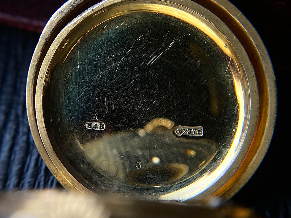 Thumbnail: 1913 Rotherhams English Lever 9ct gold watch G Coates & Co Ltd Christchurch NZ