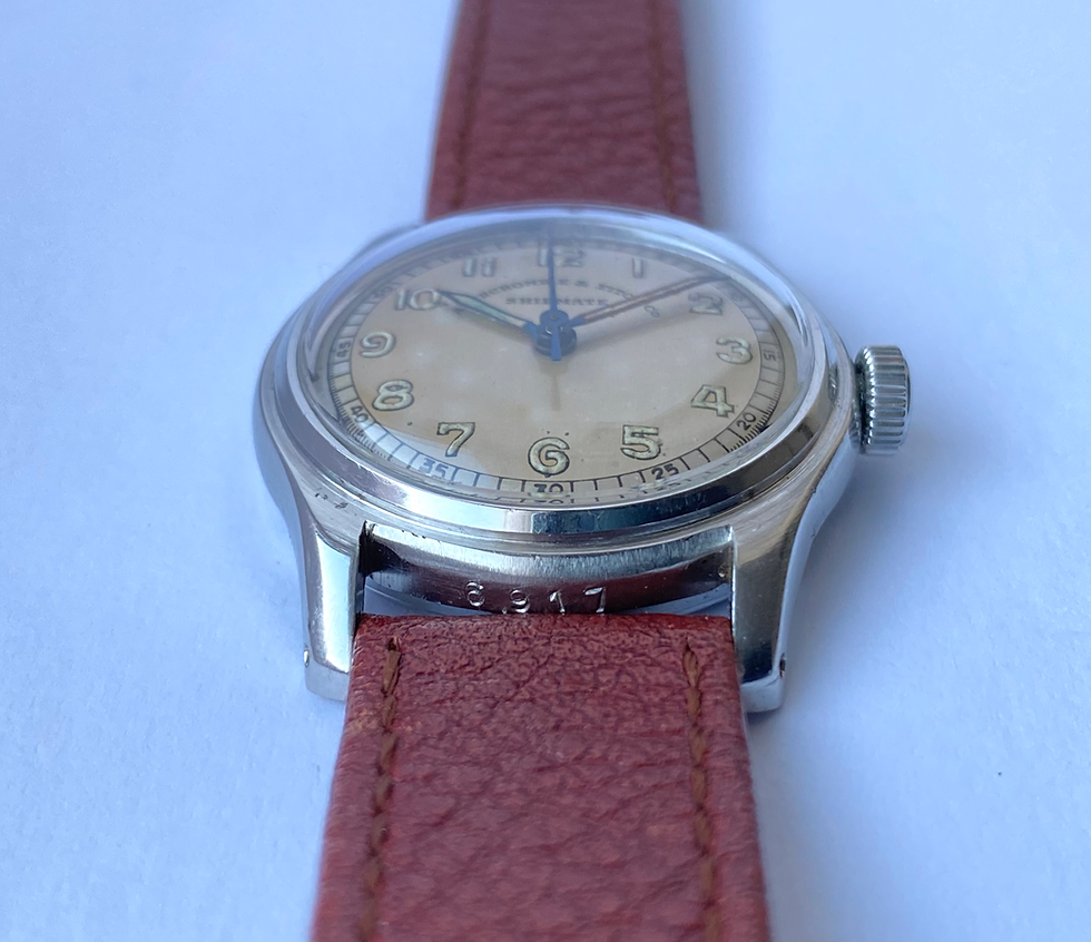 Thumbnail: 1950s Abercrombie & Fitch Co Shipmate Steel shockproof tool watch ETA 1080