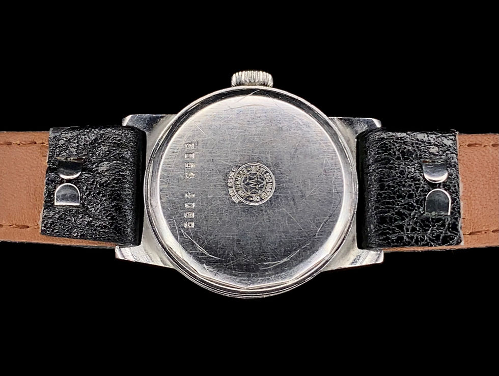 Thumbnail: 1940s West End Watch Co Sowar Prima Civil Service India, sweep seconds, Incabloc