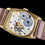 Thumbnail: 1946 Record Swan 9ct rose gold octagonal Tonneau watch foil numerals Record 107