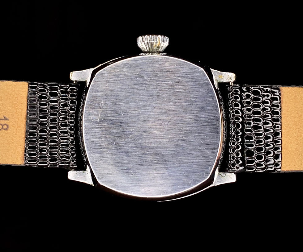 Thumbnail: 1929 American Art Deco Waltham cushion case watch red enamel Size 3/0 Grade 365