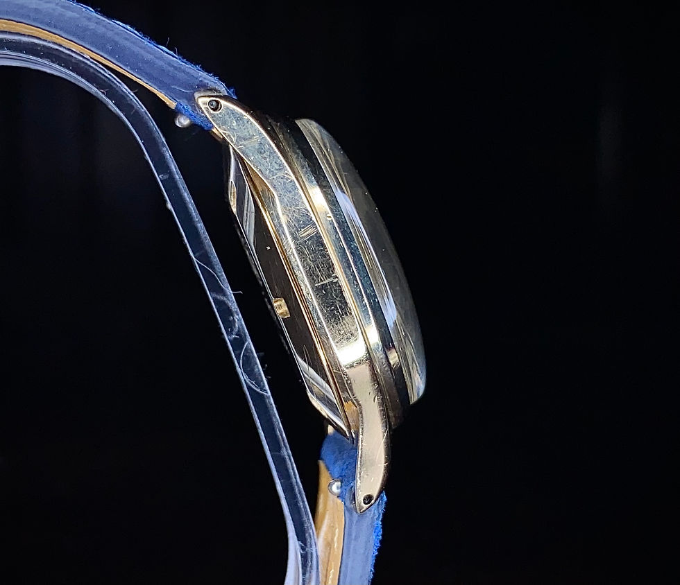 Thumbnail: 1950s Smiths deluxe 9ct gold watch cal 27.CS Bristol engraved Dennison Ref 12897