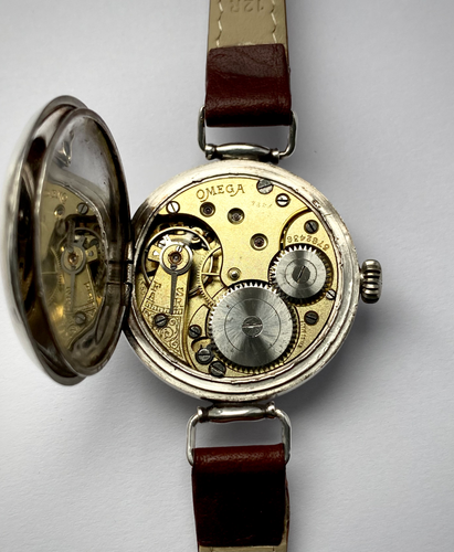 Trench Watches Swiss Balance Pocket Watch Rare 1916 WW1 Period