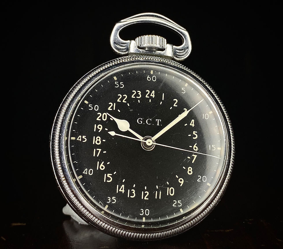 Thumbnail: WW2 Hamilton GCT Navigators pocket watch, AN5740, cal 4992B Serviced