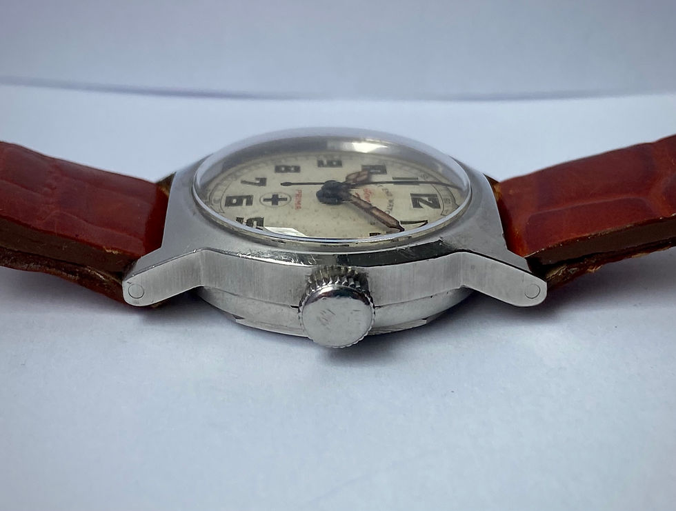 Thumbnail: 1940s West End Watch Co Sowar Prima Borgel case, sweep seconds incabloc serviced