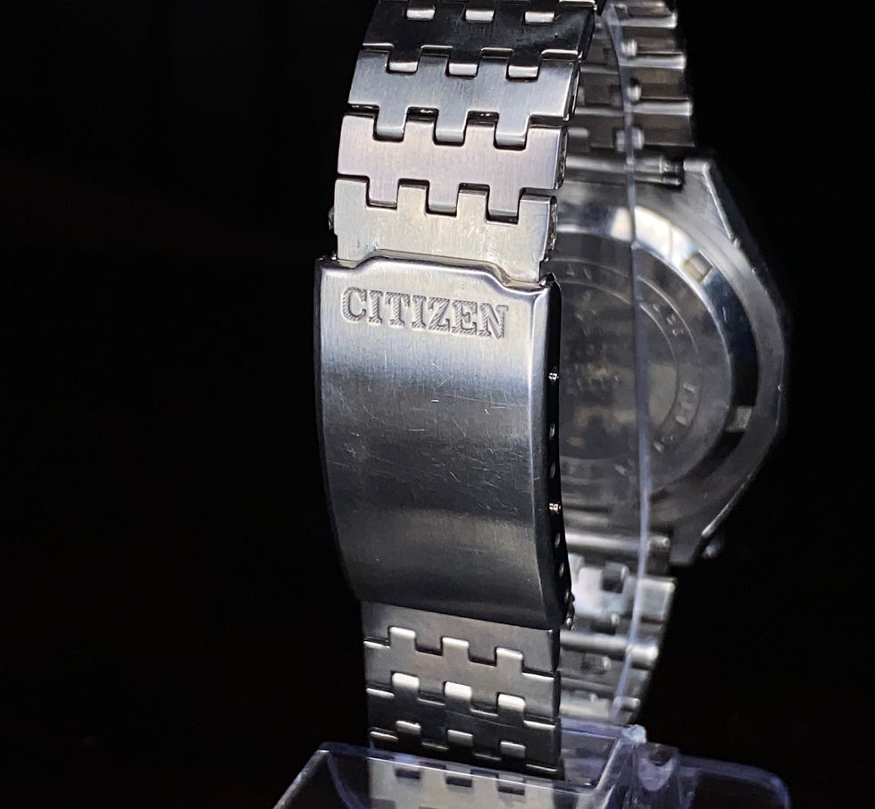 Thumbnail: August 1979 Citizen Bullhead Challenge Timer Chronograph watch Ref 67-9356