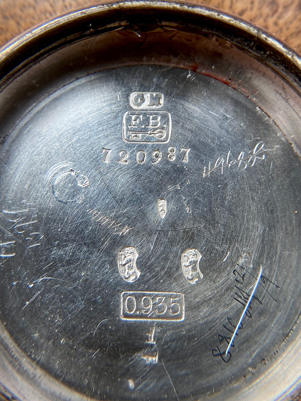 Thumbnail: 1917 Mappin & Webb IWC Silver Borgel trench watch, Nourse Mines South Africa