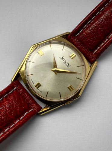 1960s Accurist Hexagonal gold plated manual wind gents watch