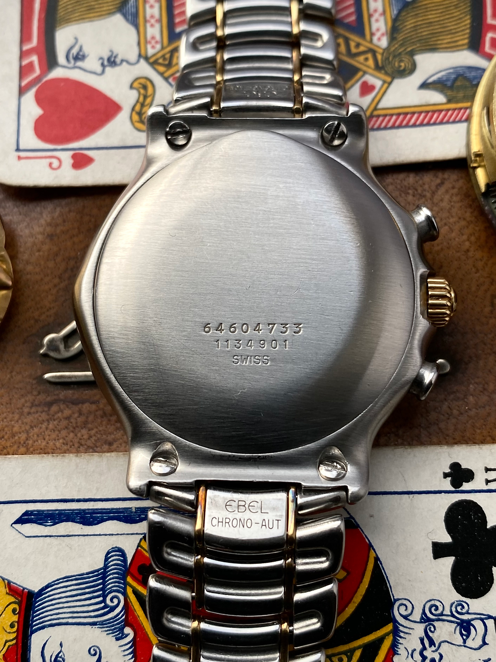 Thumbnail: 1980s Ebel 1911 Sport Classic Chronograph watch El Primero Stainless 18k 1134901