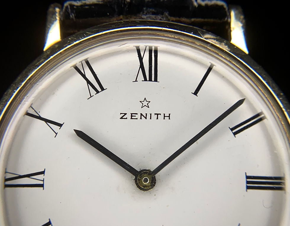 Thumbnail: 1968 Zenith 9ct gold Roman Numeral dial 34mm manual wind dress watch, cal 2310