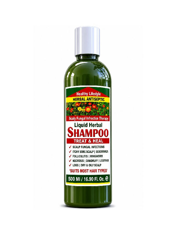 Herbal Shampoo 500ml Fungal Folliculitis Itchy Sore Scalp Psoriasis Seborrhea