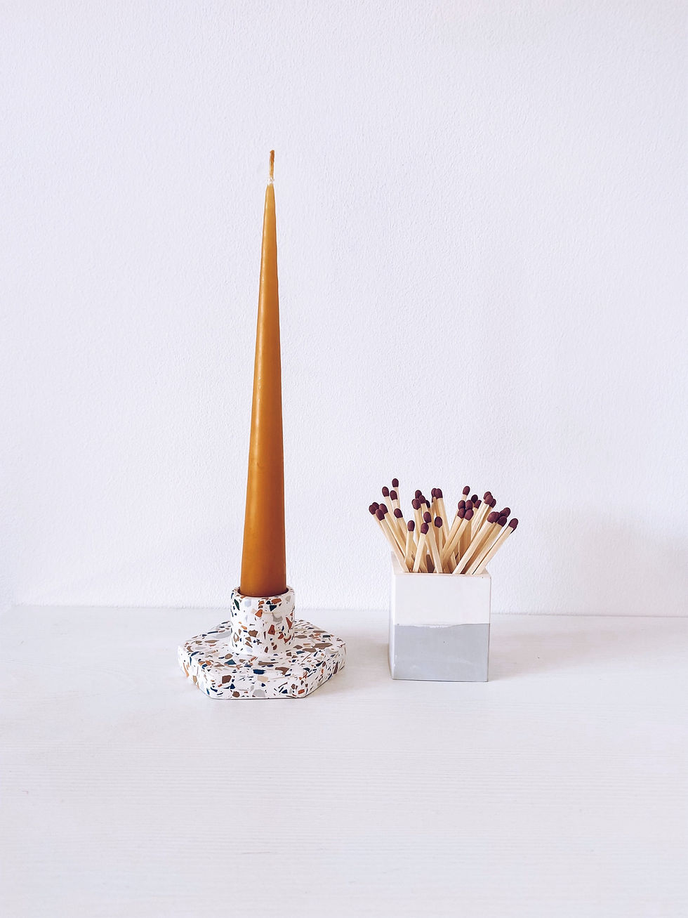 Thumbnail: Terrazzo Colourful Candlesticks - Various Colourways