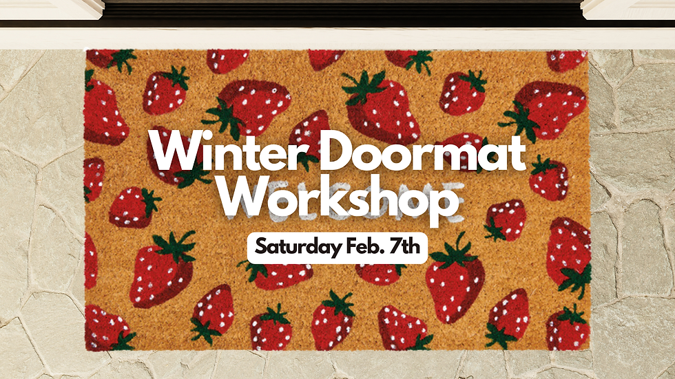 Winter Doormat Painting Workshop