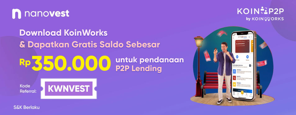 Dapatkan Gratis Saldo Sebesar Rp 350.000 untuk Pendanaan Di P2P Lending