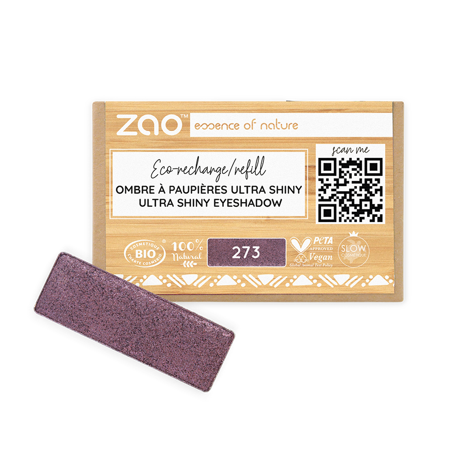 Thumbnail: Purple Shades: Mineral Eyeshadows & Refills (Rectangular) by Zao