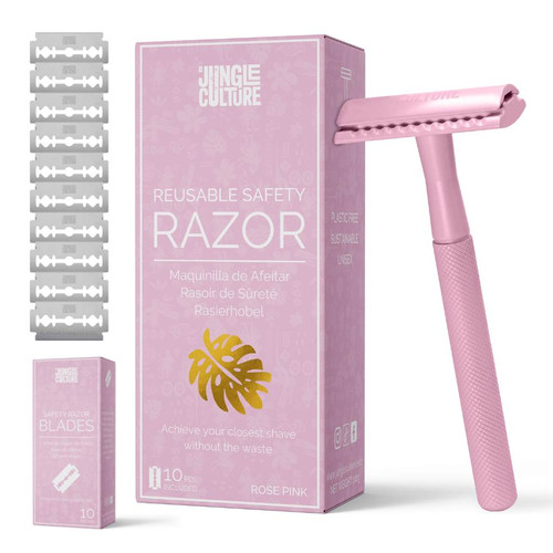 Ihome Razor Pink Reusable Safety Razor: Rose Pink | Dancing Barefoot