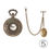 Thumbnail: ANTIQUE DESIGN QUARTZ POCKET WATCH WITH ALBERT CHAIN