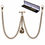 Thumbnail: BRONZE DOUBLE ALBERT POCKET FOB CHAIN WITH PENDANT