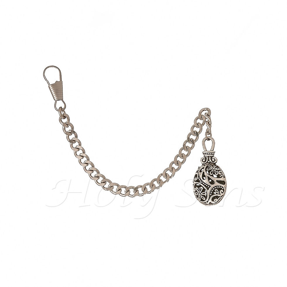 SILVER COLOUR FOB WATCH CHAIN