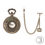 Thumbnail: ANTIQUE DESIGN QUARTZ POCKET WATCH WITH ALBERT CHAIN