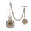 Thumbnail: ANTIQUE DESIGN MECHANICAL POCKET WATCH WITH ALBERT CHAIN