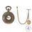 Thumbnail: ANTIQUE DESIGN QUARTZ POCKET WATCH WITH ALBERT CHAIN